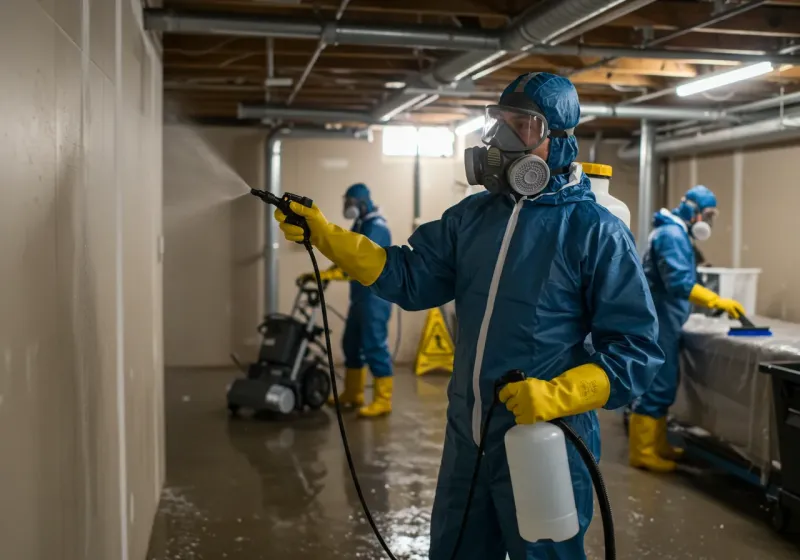 Basement Sanitization and Antimicrobial Treatment process in Hiawatha, IA